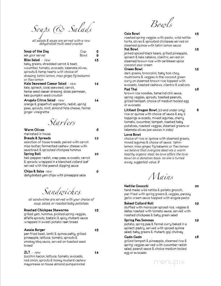 Menu page 2
