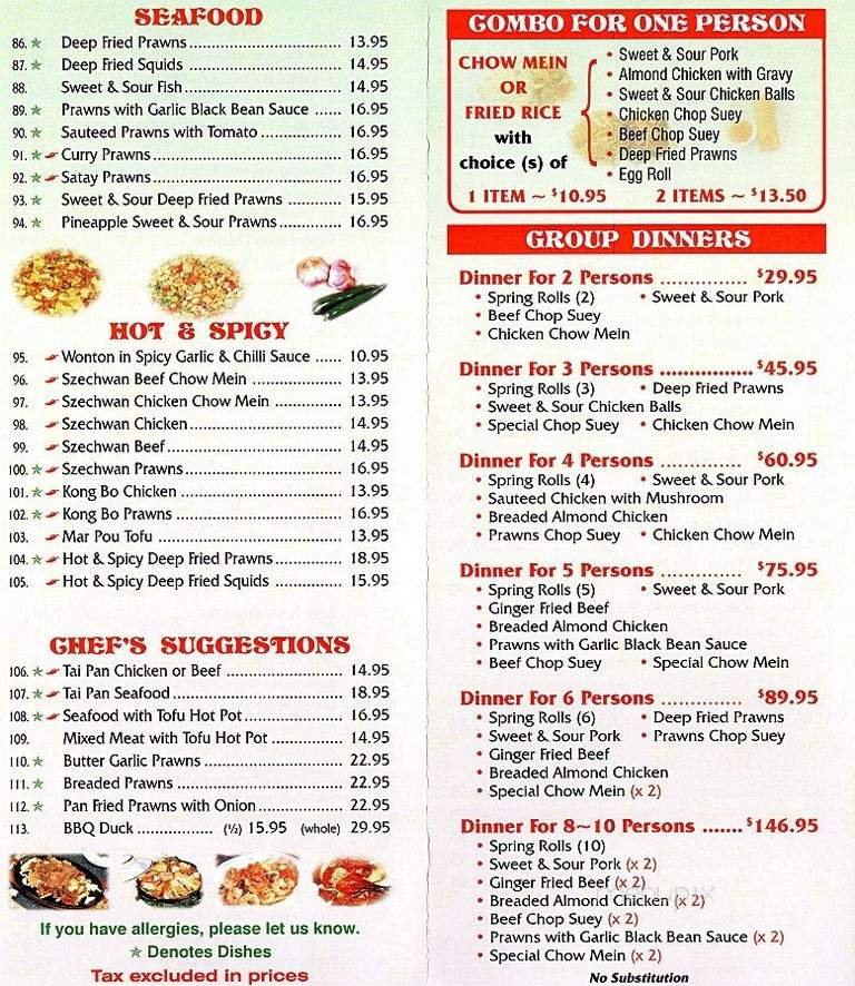 Menu page 2
