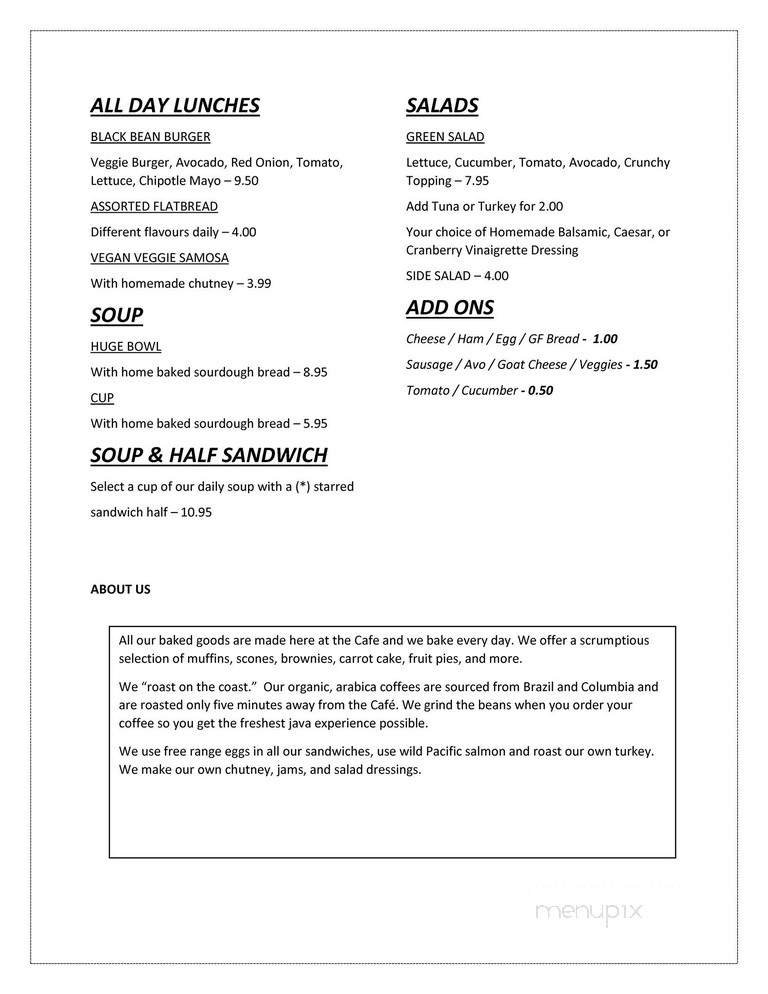 Menu page 1