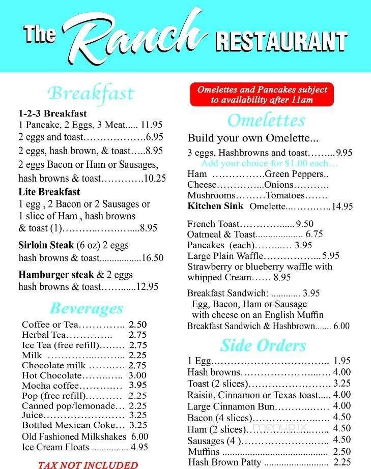 Menu page 1