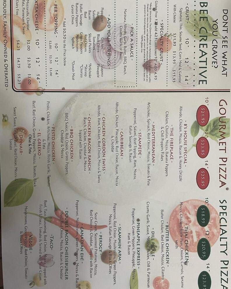 Menu page 1