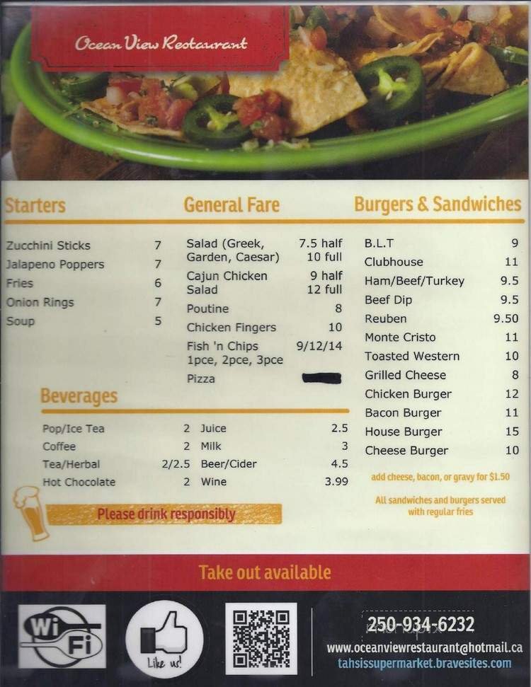 Menu page 2