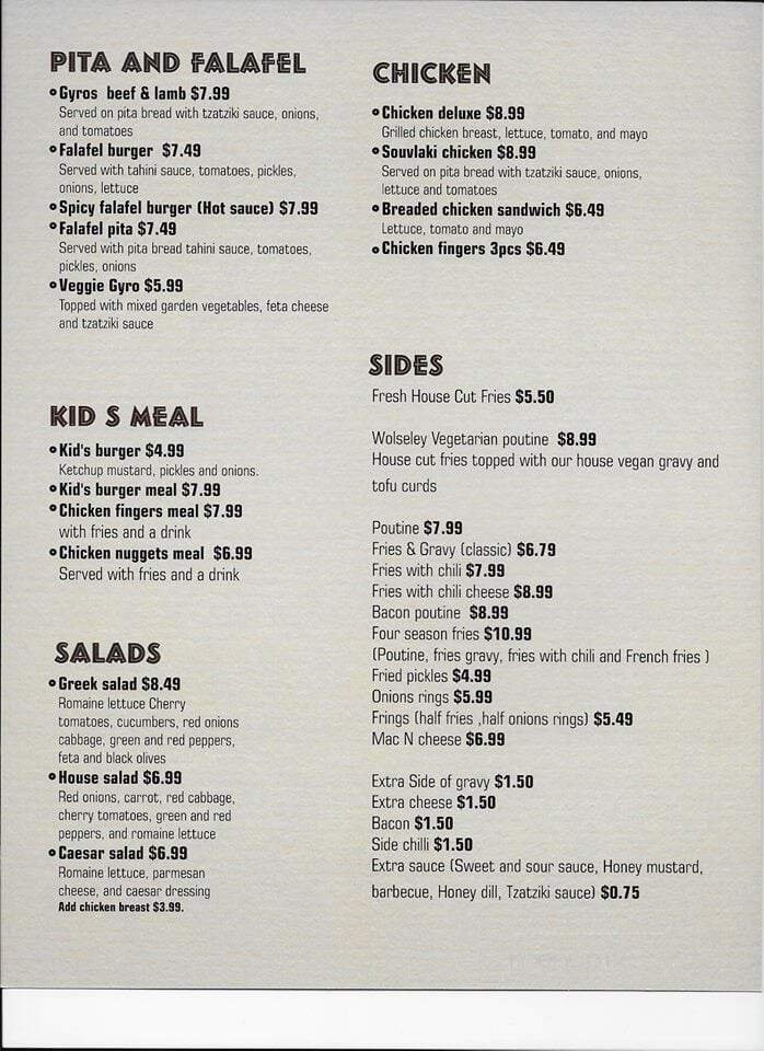 Menu page 1