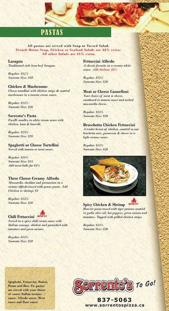 Menu page 2