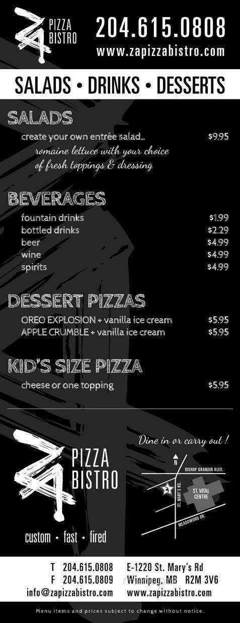 Menu page 2