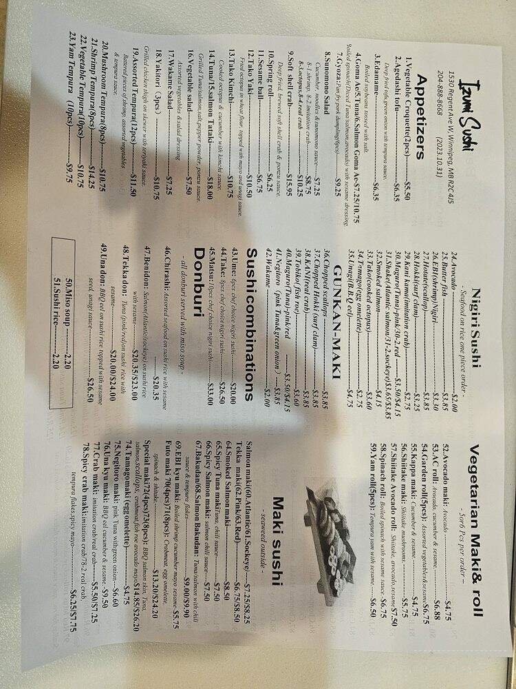 Menu page 2