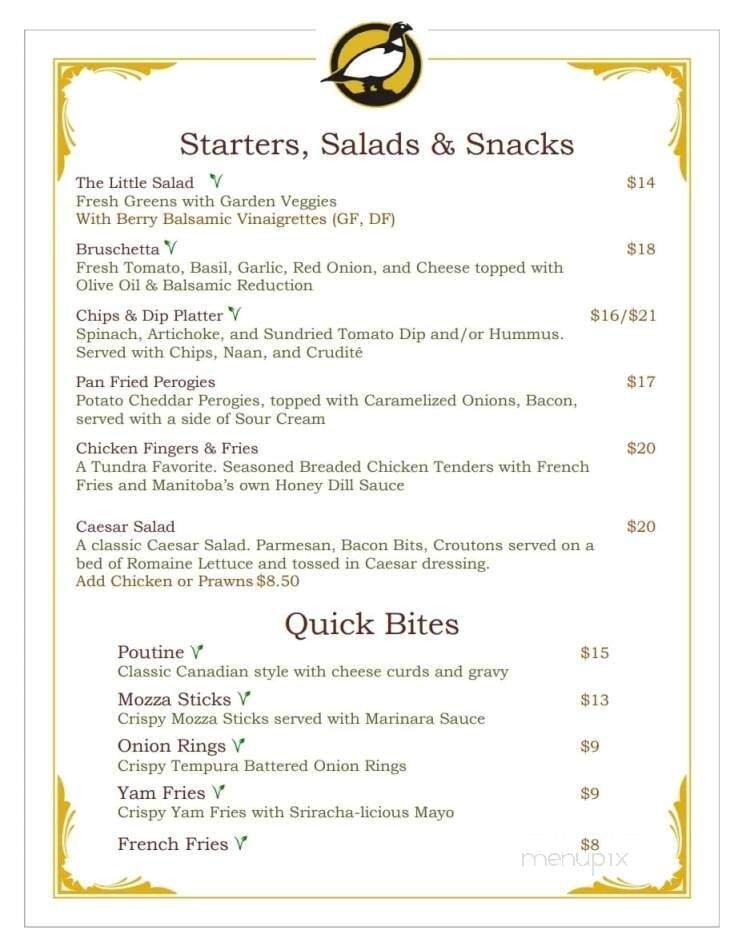 Menu page 1