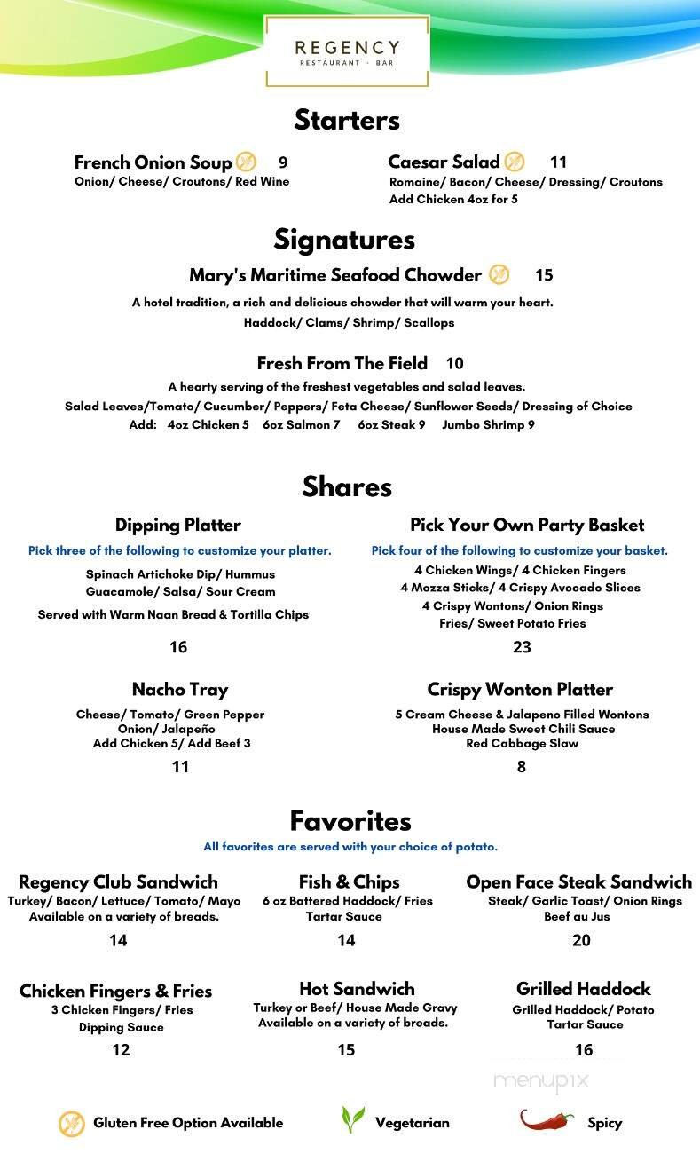 Menu page 1