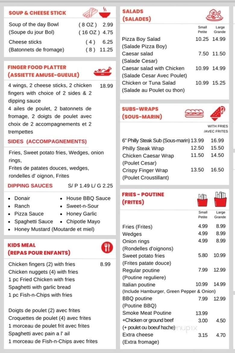 Menu page 1