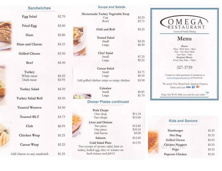 Menu page 1