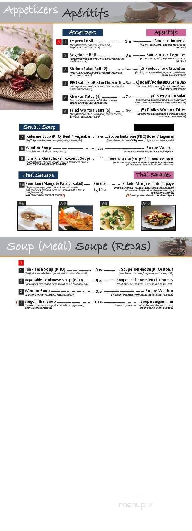 Menu page 1