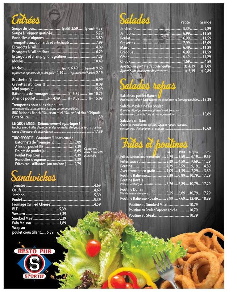 Menu page 2