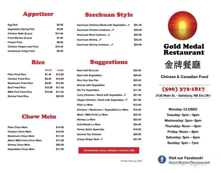 Menu page 1