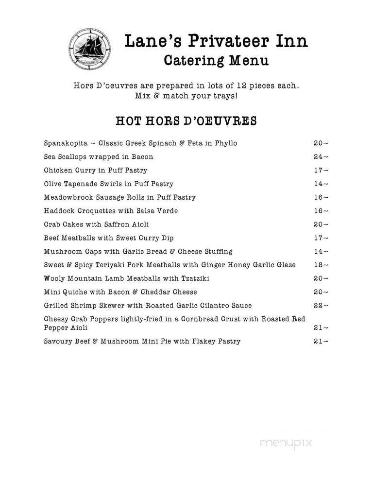 Menu page 1