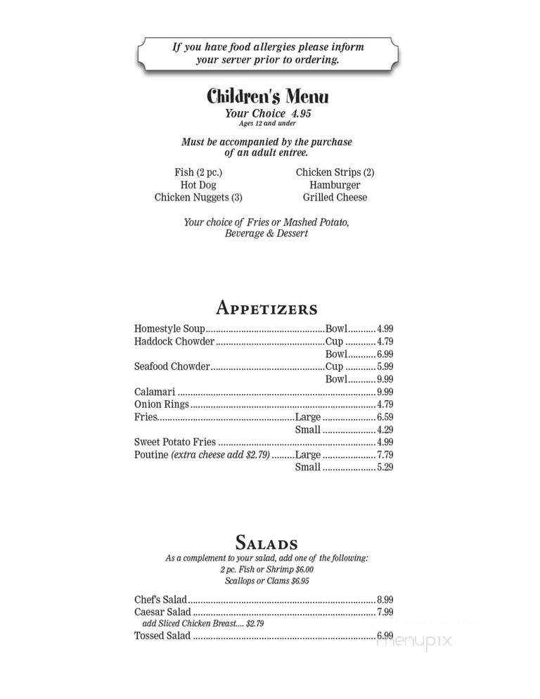 Menu page 1