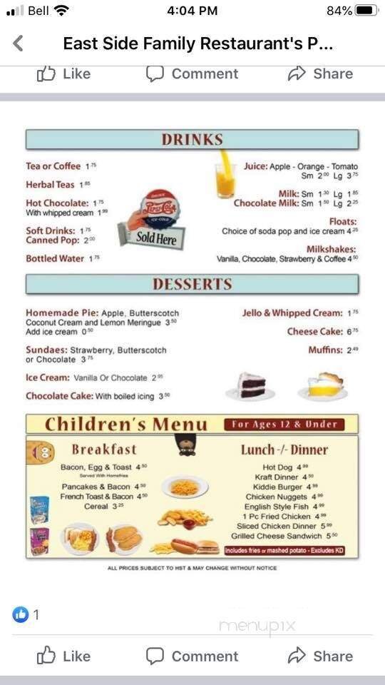 Menu page 2