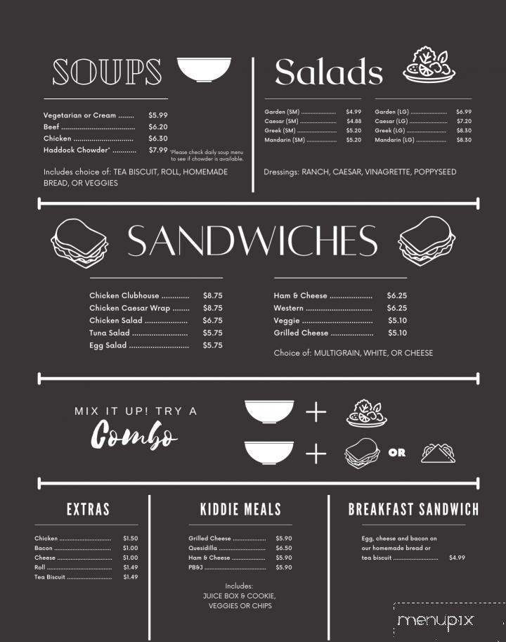 Menu page 1