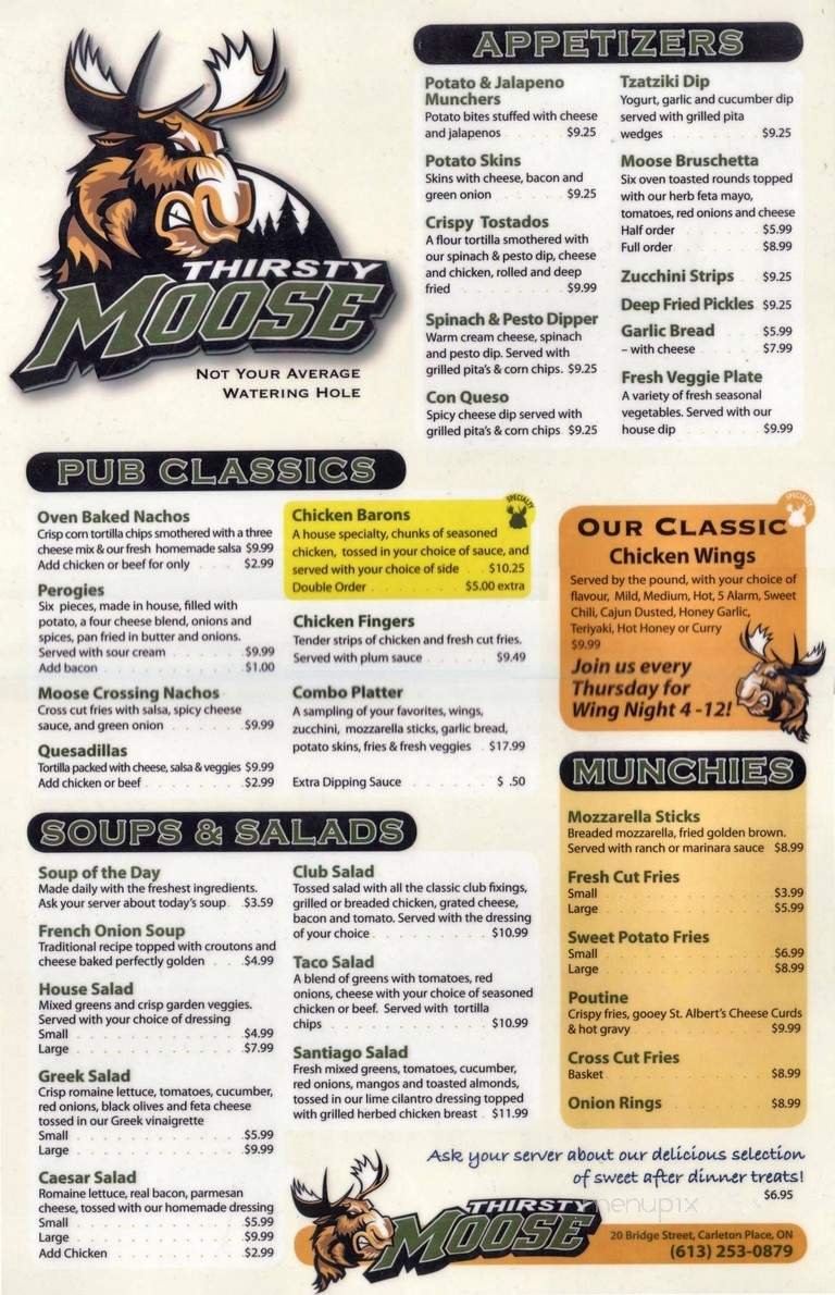 Menu page 1