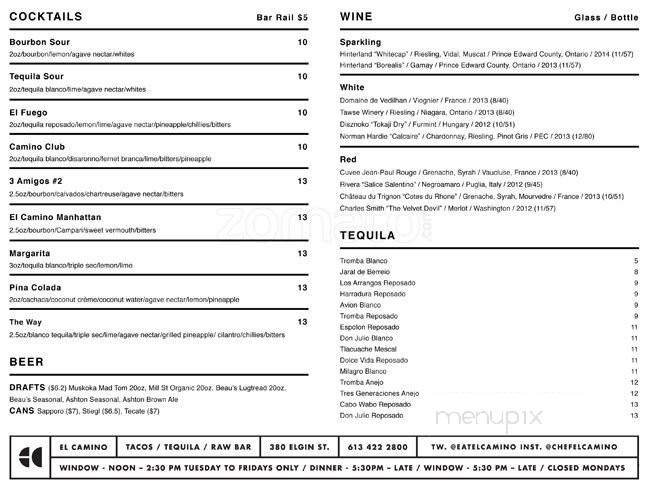 Menu page 2