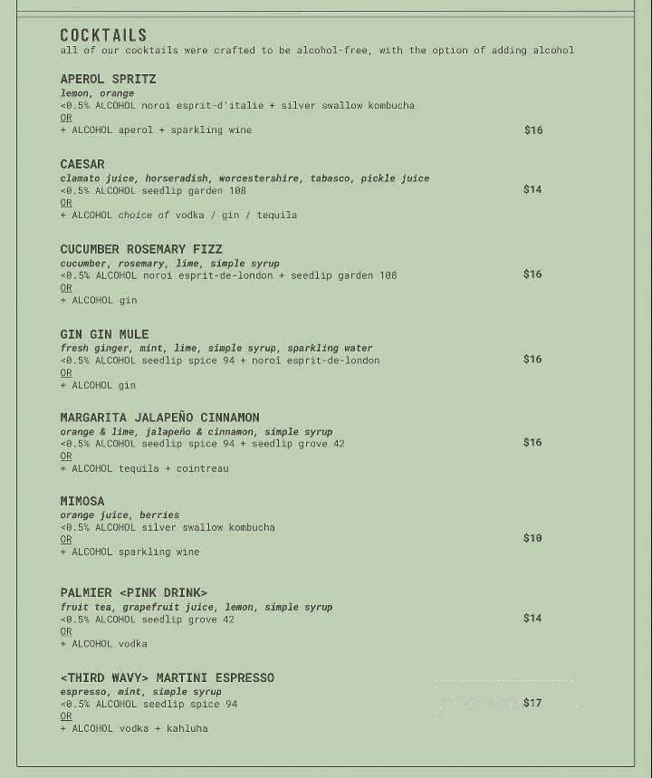 Menu page 1