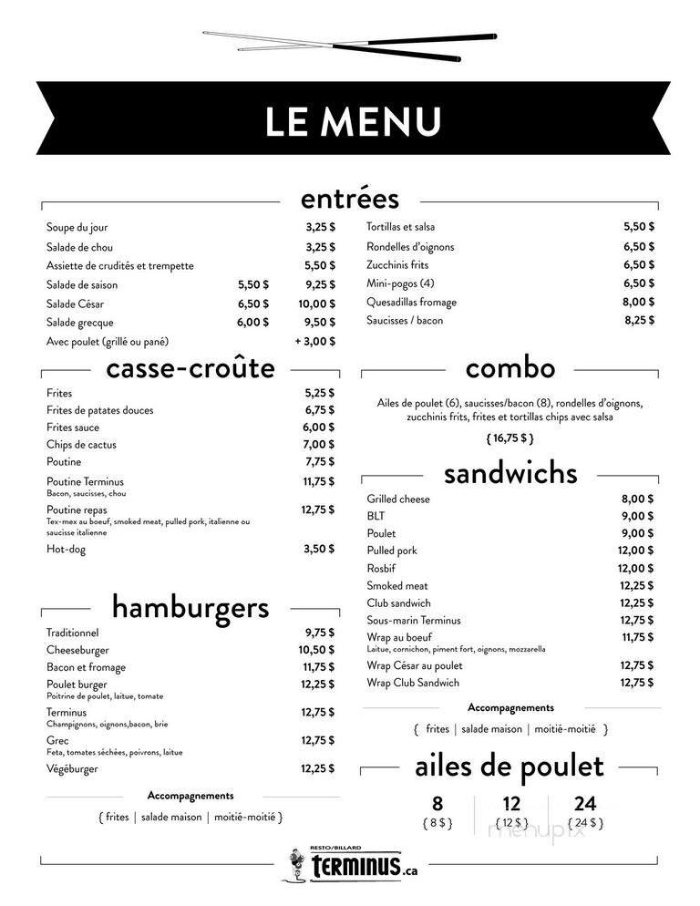 Menu page 1