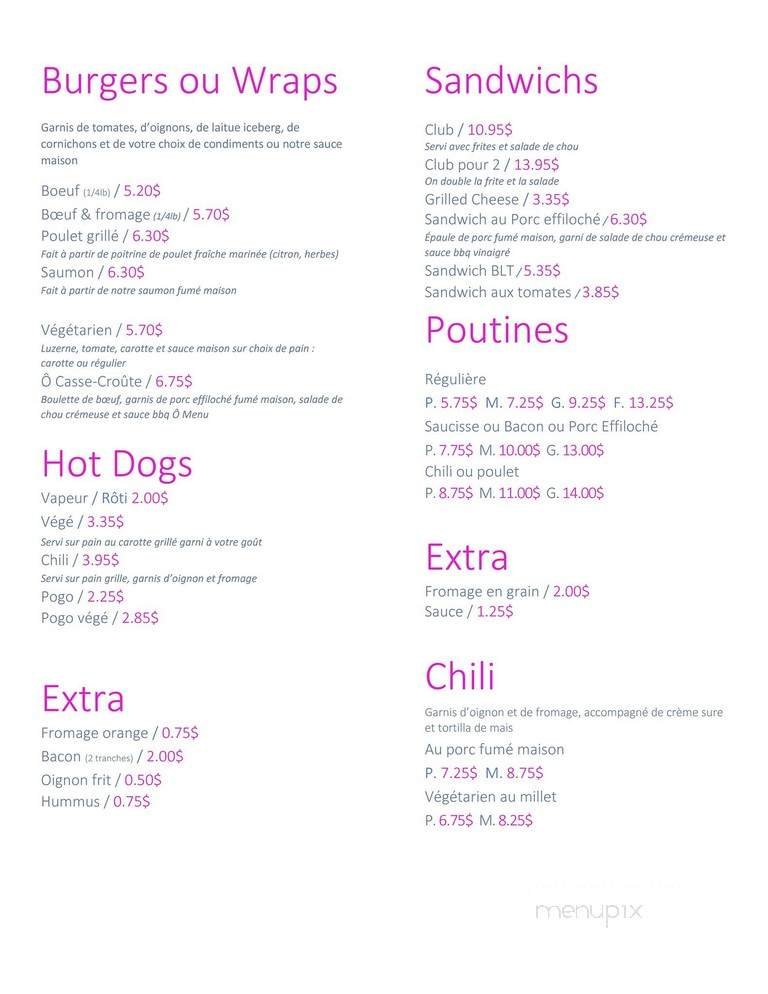 Menu page 2