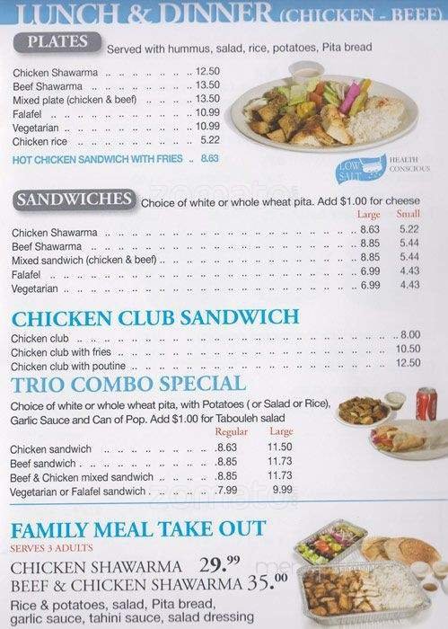 Menu page 2