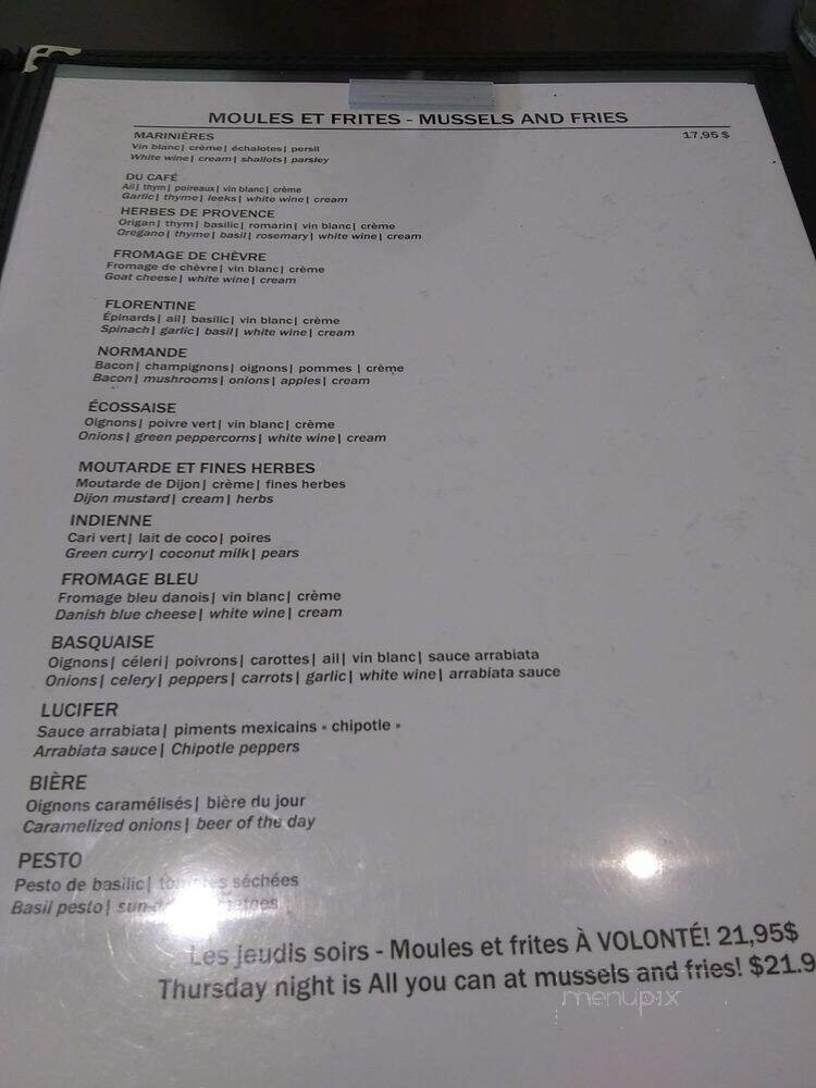 Menu page 1