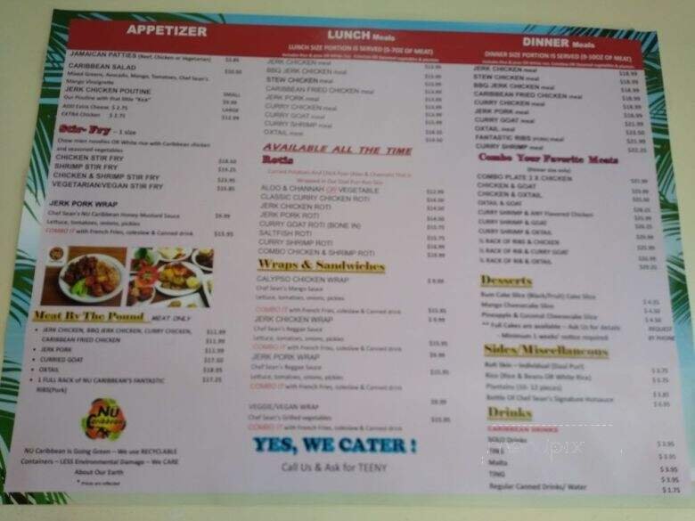 Menu page 1