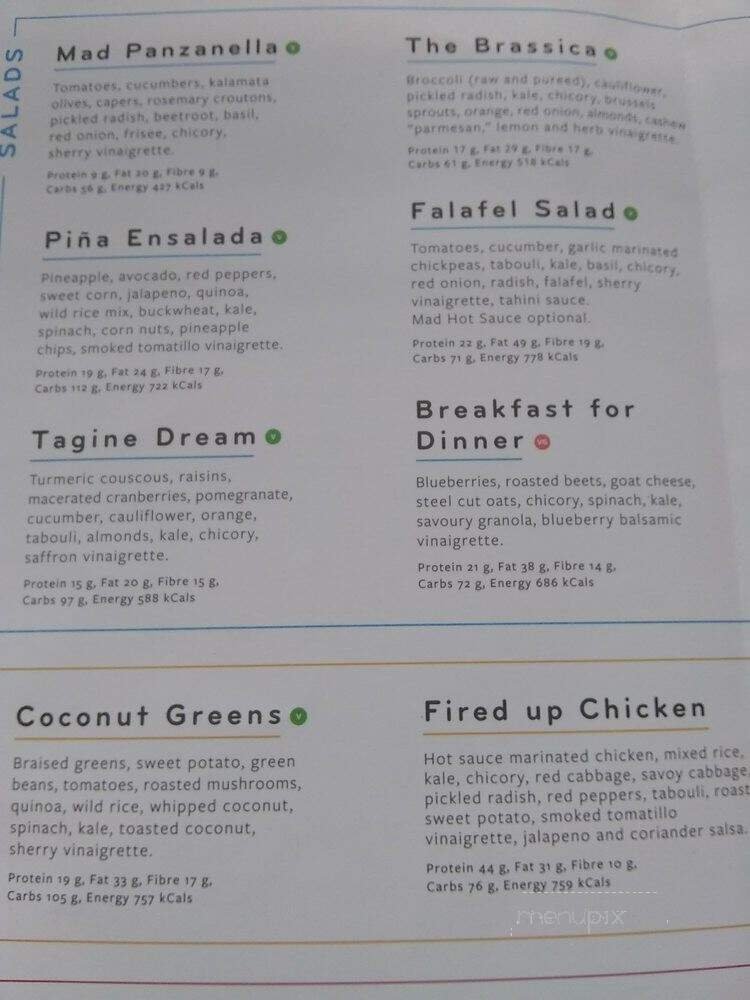 Menu page 1