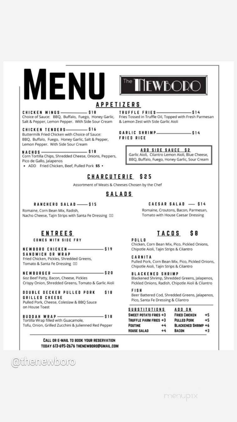Menu page 1