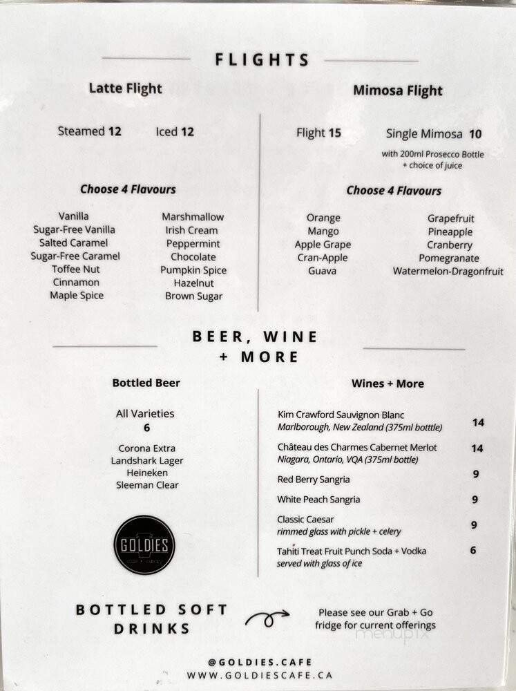 Menu page 1