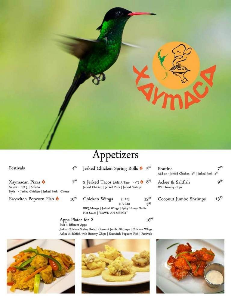 Menu page 1