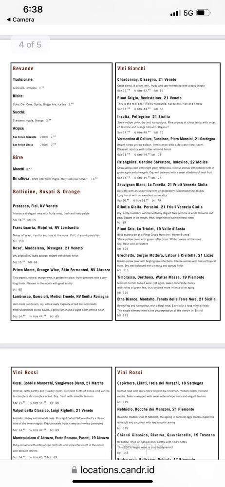Menu page 2