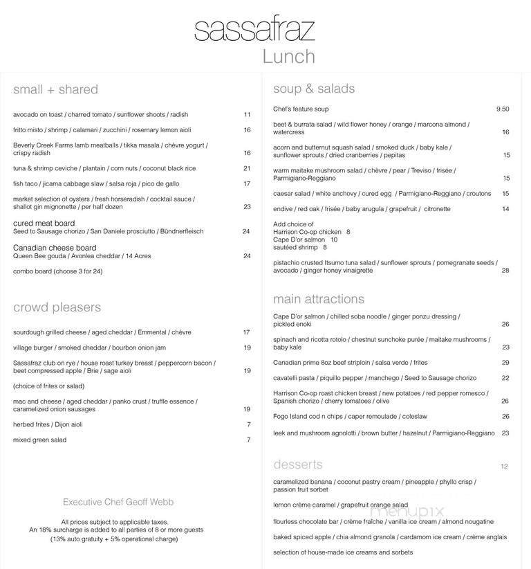 Menu page 1
