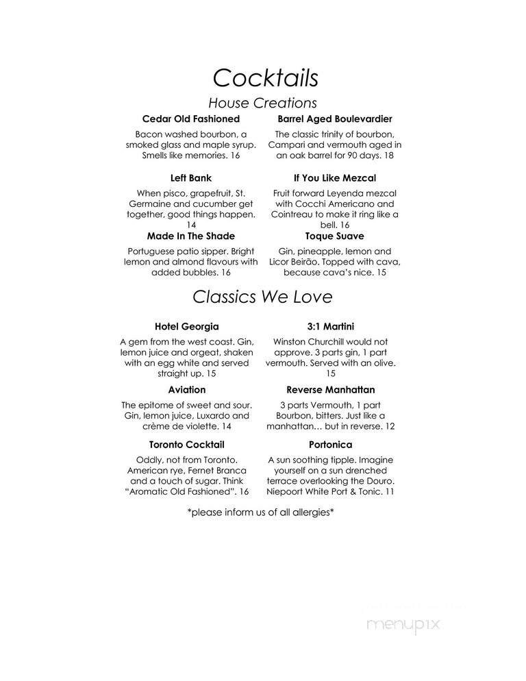 Menu page 2
