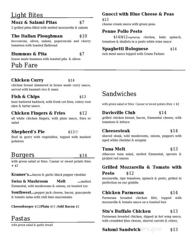 Menu page 2