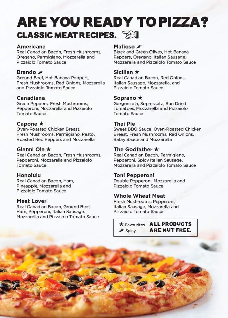 Menu page 1