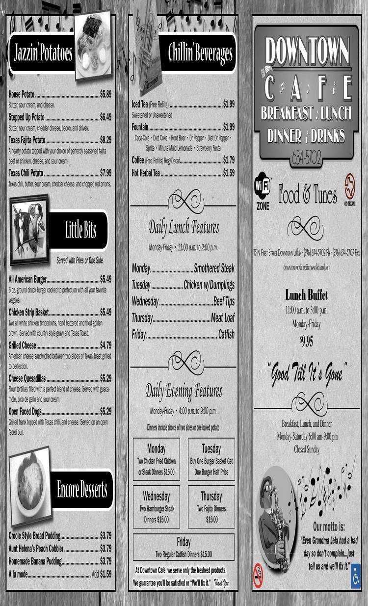 Menu page 1