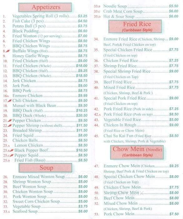 Menu page 1