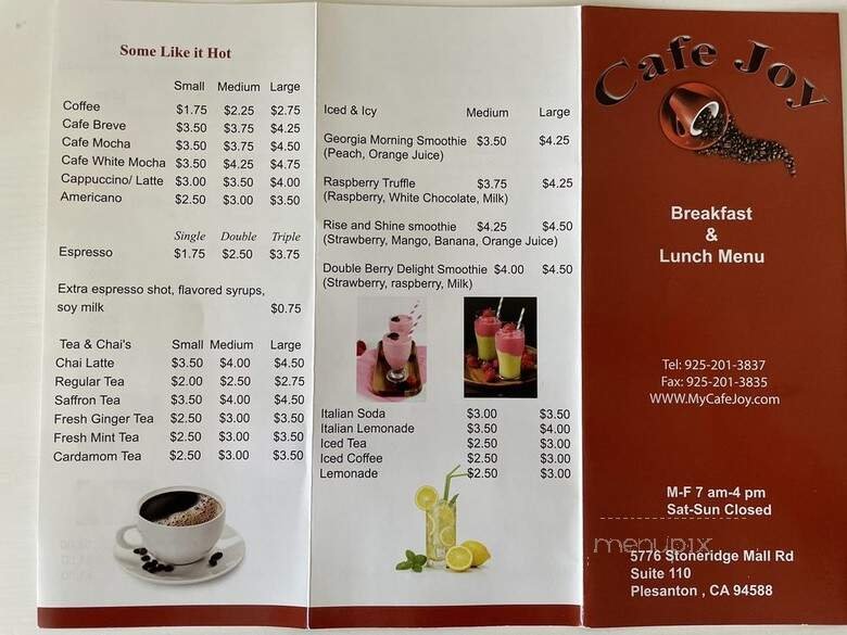 Menu page 2