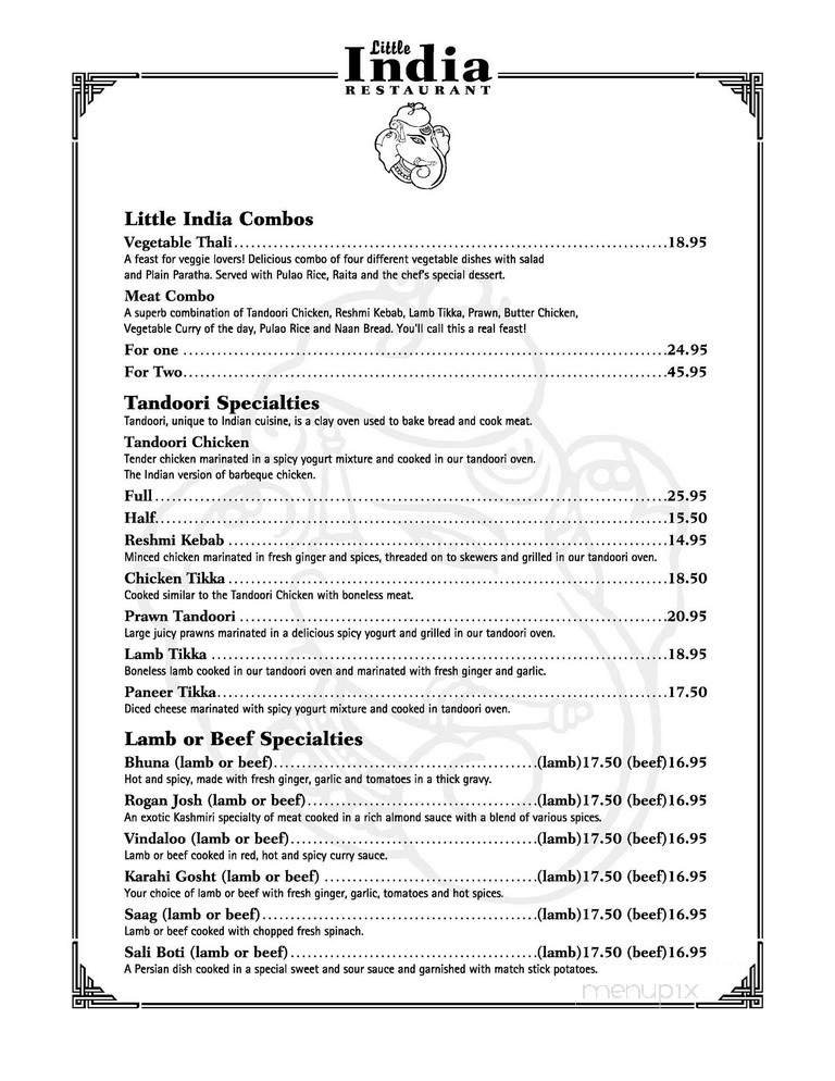 Menu page 1
