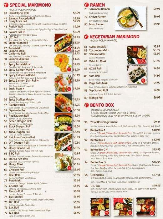 Menu page 2
