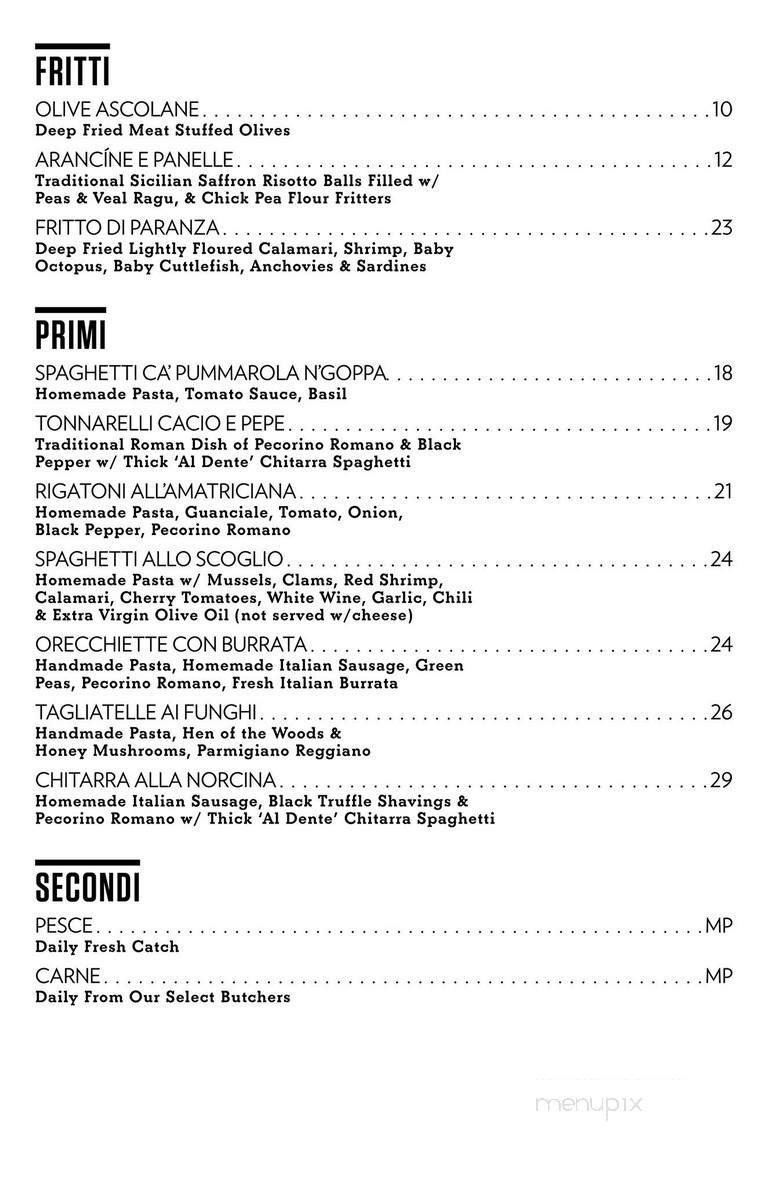 Menu page 1