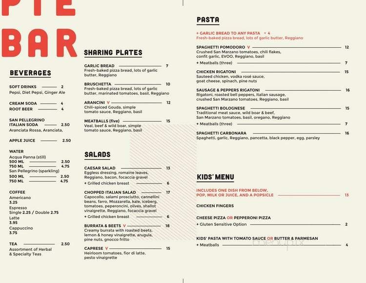 Menu page 2