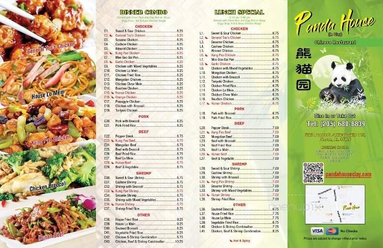 Menu page 1