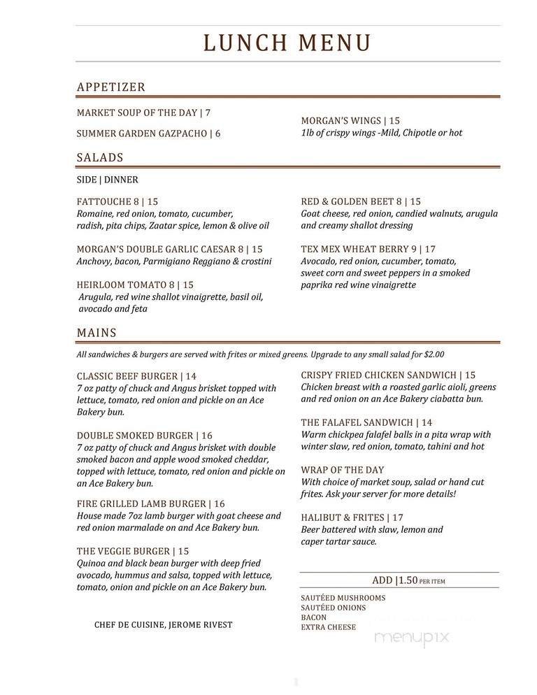 Menu page 1