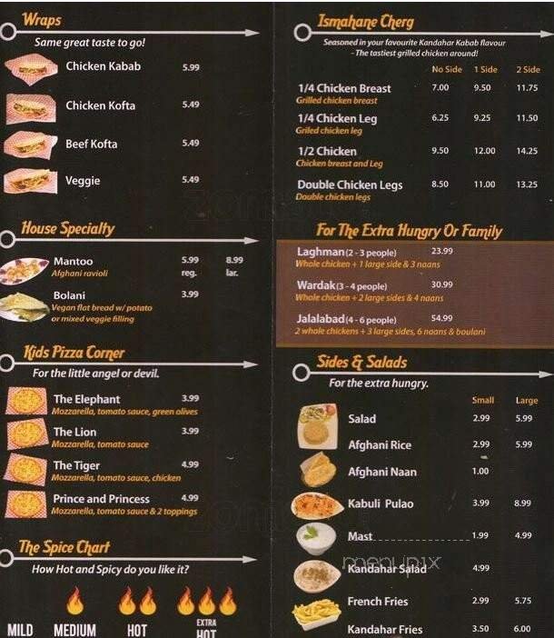 Menu page 2