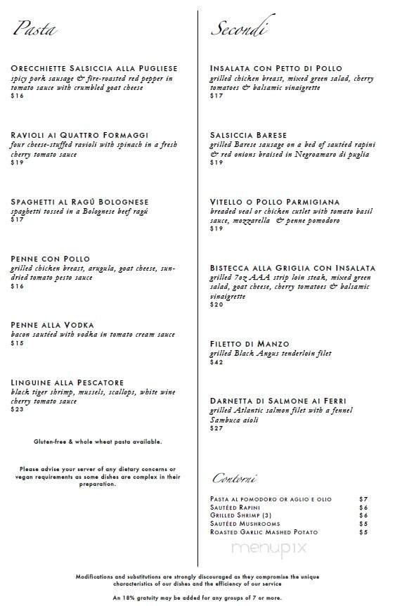 Menu page 1