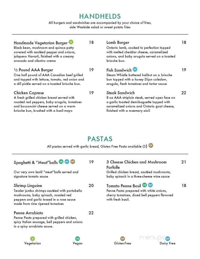 Menu page 1